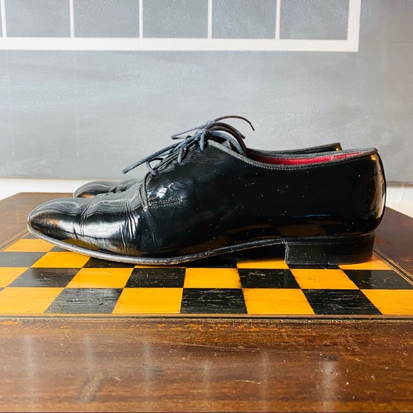 Bally Palace Black Leather Shoes, 8.5